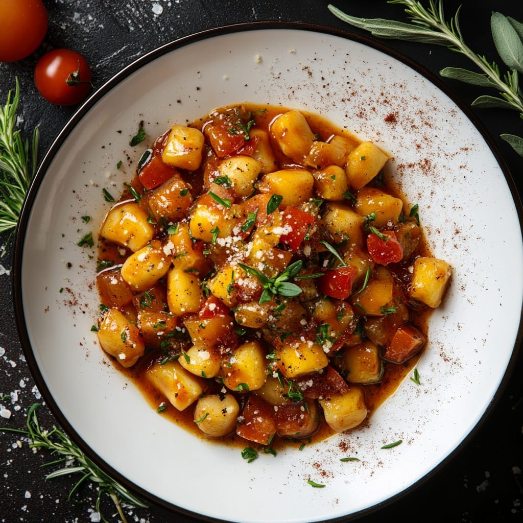 Gnocchi med tomat- och örtsås
