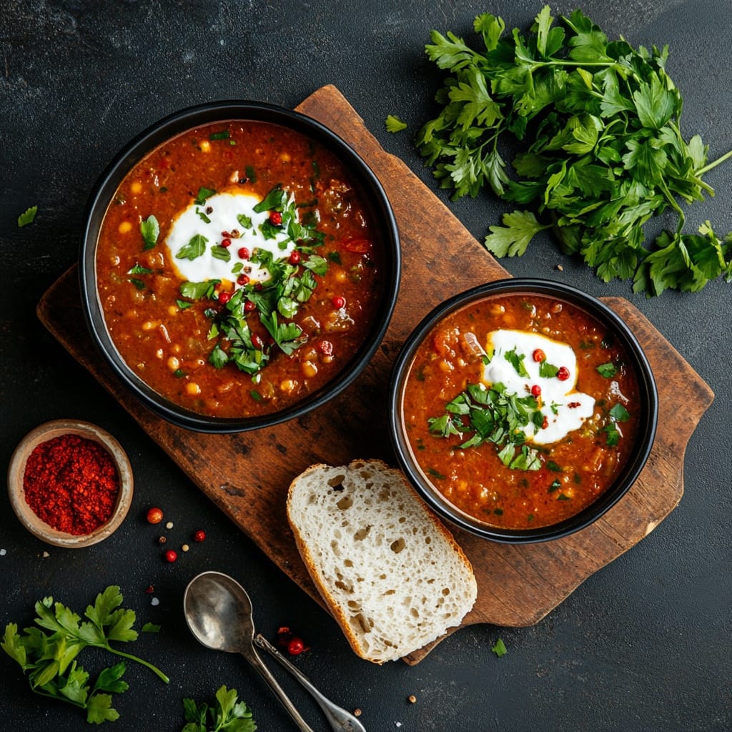 Chili Sin Carne med Paprika och Koriander