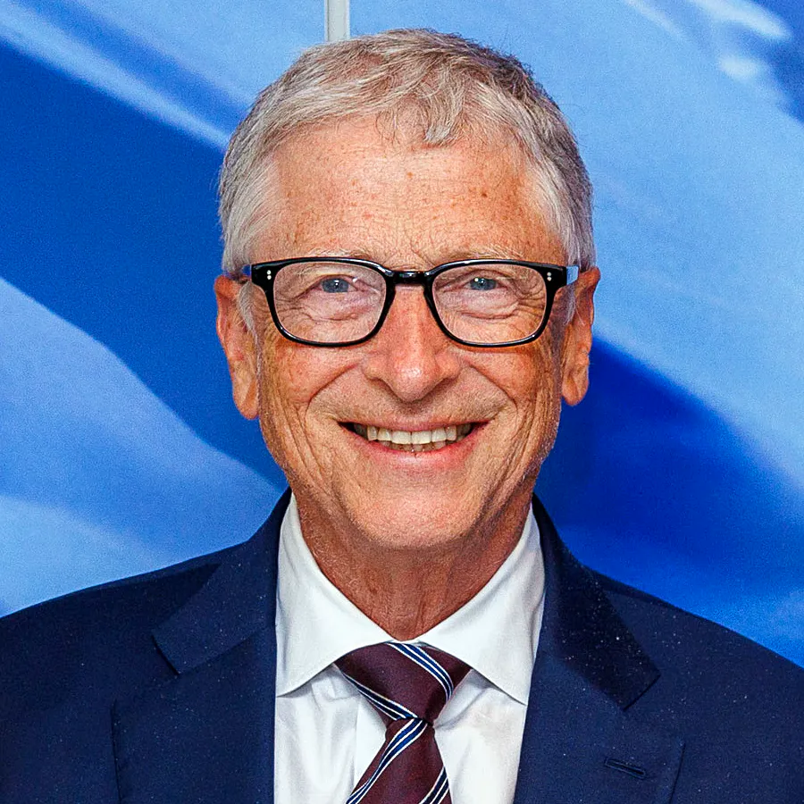 Bill Gates ler in i kameran